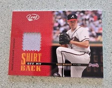 2004 Leaf - Shirt Off My Back Greg Maddux #SOMB-24 Jersey Braves HOF