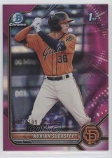 2022 Bowman Chrome Prospects Fuchsia Lava Refractor /199 Adrian Sugastey 02u3