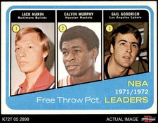 1972 Topps #174 Gail Goodrich NBA Free Throw Pct Leaders 6 - EX/MT