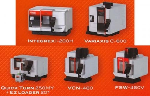 Yamazaki Mazak 1/64 Machine Tool Miniature Collection x 5 Complete