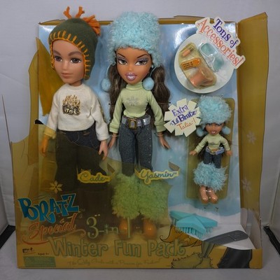 2005 MGA Bratz ''1st Edition Winter Fun'' Yasmin & Cade + Lil Doll Special 3 in 1