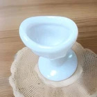 Vintage White Milk Glass Eye Wash Cup Pedestal Ocular Care Apothecary