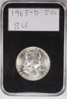 1963-D Franklin Half Dollar 50c - BU - 90% Silver - 1AC