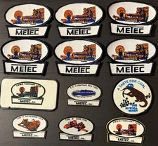 Collectible Lot of 12 Decals & Cloth Patches Metec Mining Company, Lexington, KY