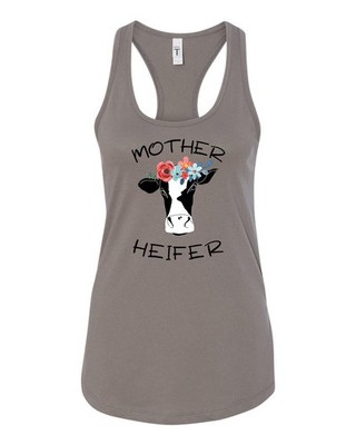 Mother Heifer Ladies Racerback Tank