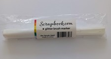 Scrapbook.com - Glitter Brush Marker - Clear Shimmer - NEW