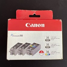 Canon ChromaLife 100 Ink Cartridge 3-Pack 2 PGI 35 Black / 1 CLI 36 NEW  SEALED