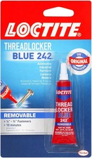 Loctite Blue 242 Threadlocker – Medium-Strength Removable Adhesive, 6 ml Tube