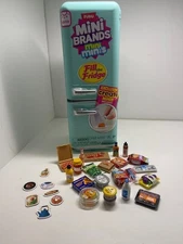 ZURU Mini Brands Fill the Fridge Playset Fridge Exclusive NEW + 28 pieces