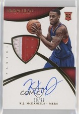 2014-15 Panini Immaculate 30/99 KJ McDaniels #127 Auto 4qz