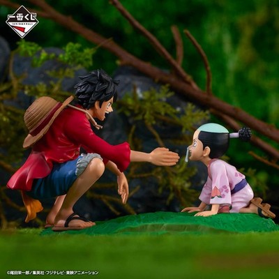 One piece Luffy Momonosuke Ichiban Kuji Revible Moment Figur Bandai