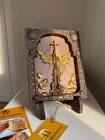 St.  Michael with Stand  6"x7" modern wall wood handmade art  housewarning gift