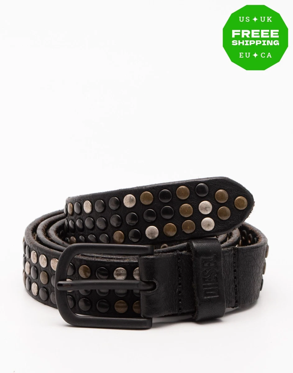 Diesel Leather Studded Belts for Men for sale | eBay
