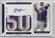 2019 Panini National Treasures Silver 7/10 Ryan O'Hearn #7 Auto 7rd