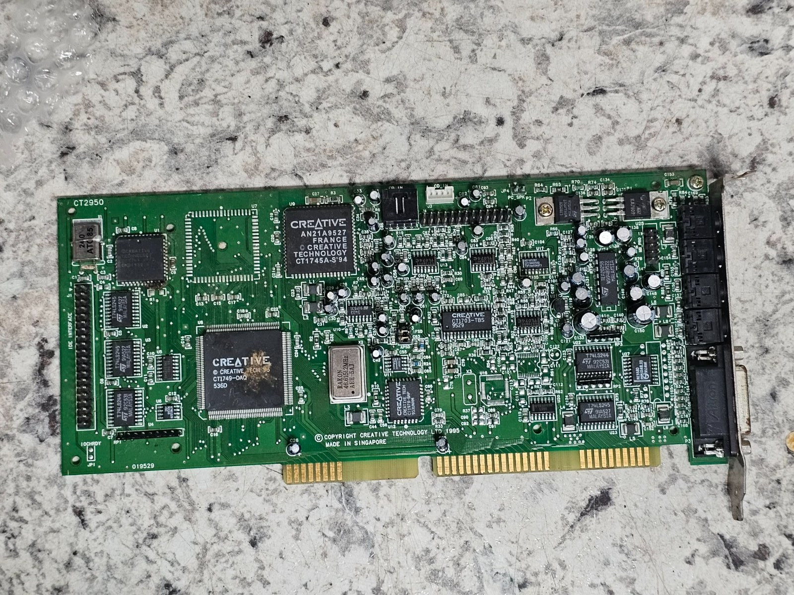 Vintage Retro CT2950 Creative Sound Blaster 16 Pro PNP Sound Card ISA CT1749 DAQ