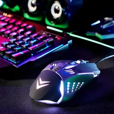 Bugha MU21007 LED Gaming Mouse - 7200 DPI, 7 Buttons, Wired