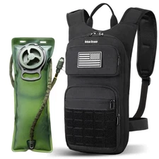 Urban Braver Hydration Backpack Tactical with 3L TPU Water Bladder Military Bag