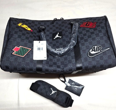 Nike Jordan Monogram Champion Duffle Bag/Luggage travel MM9157-023