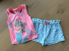 Tommy Bahama Girls Size M 7-8 Make Waves Like a Mermaid" Tank Shorts Set NWOT
