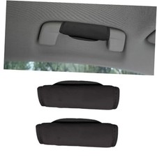 2PCS Car Grab Handle Cover, Soft Plush Car Grip Gloves Auto Inner Door Black