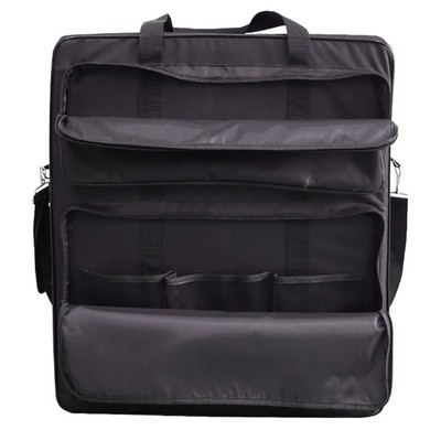 Solar Panel Case, Double-Layer Storage Case with Multi Pockets, 64.8x55