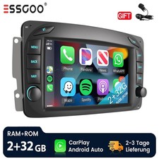 Carplay Android 15 Autoradio F&uuml;r Mercedes Benz CLK W209 W203 W463 W208 GPS NAVI