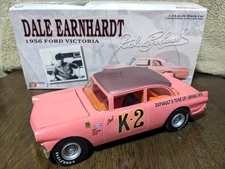 1956 Dale Earnhardt Pink W/ Purple Roof K2 K-2 Ford Victoria NASCAR Action 1/24