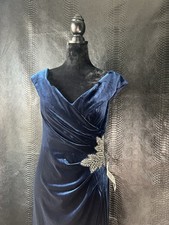 Alex Evenings Imperial Velvet Mother of the Bride Dress Size 10
