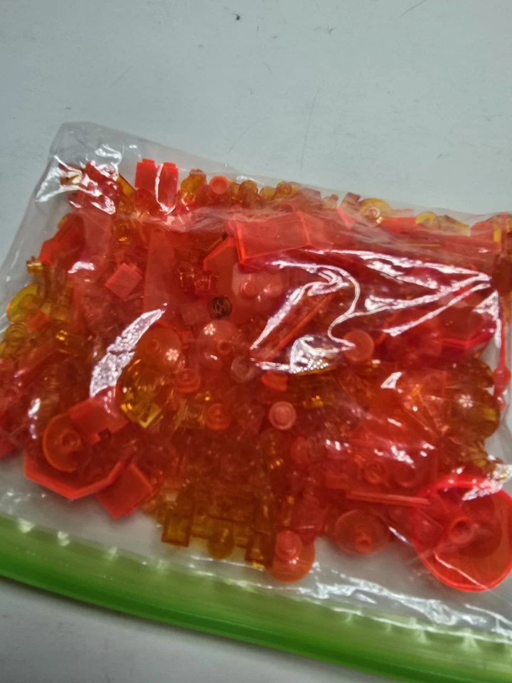 LEGO Ladrillos Naranja Translúcido Piezas Mixtas Foto 2 de 4