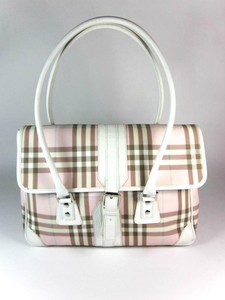 burberry white tote bag