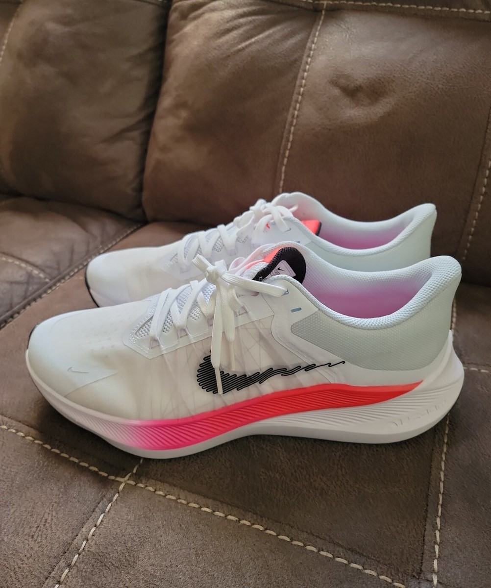 Nike Zoom Winflo 8 Men Size 13 Running Sneaker Shoes White  display picture 1