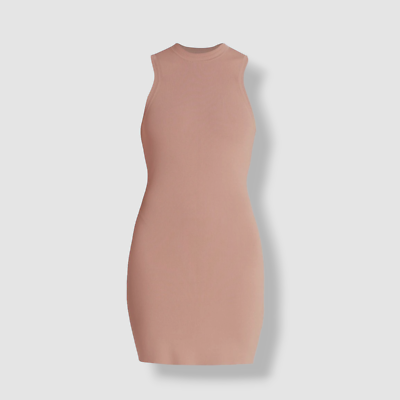 Victoria Beckham Women's VB Body Sleeveless Fitted Minidress - Blush - Size Xs