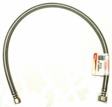 30-In. Faucet Connector, Braided Stainless Steel, 3/8 Compression x 1/2-In. FIP