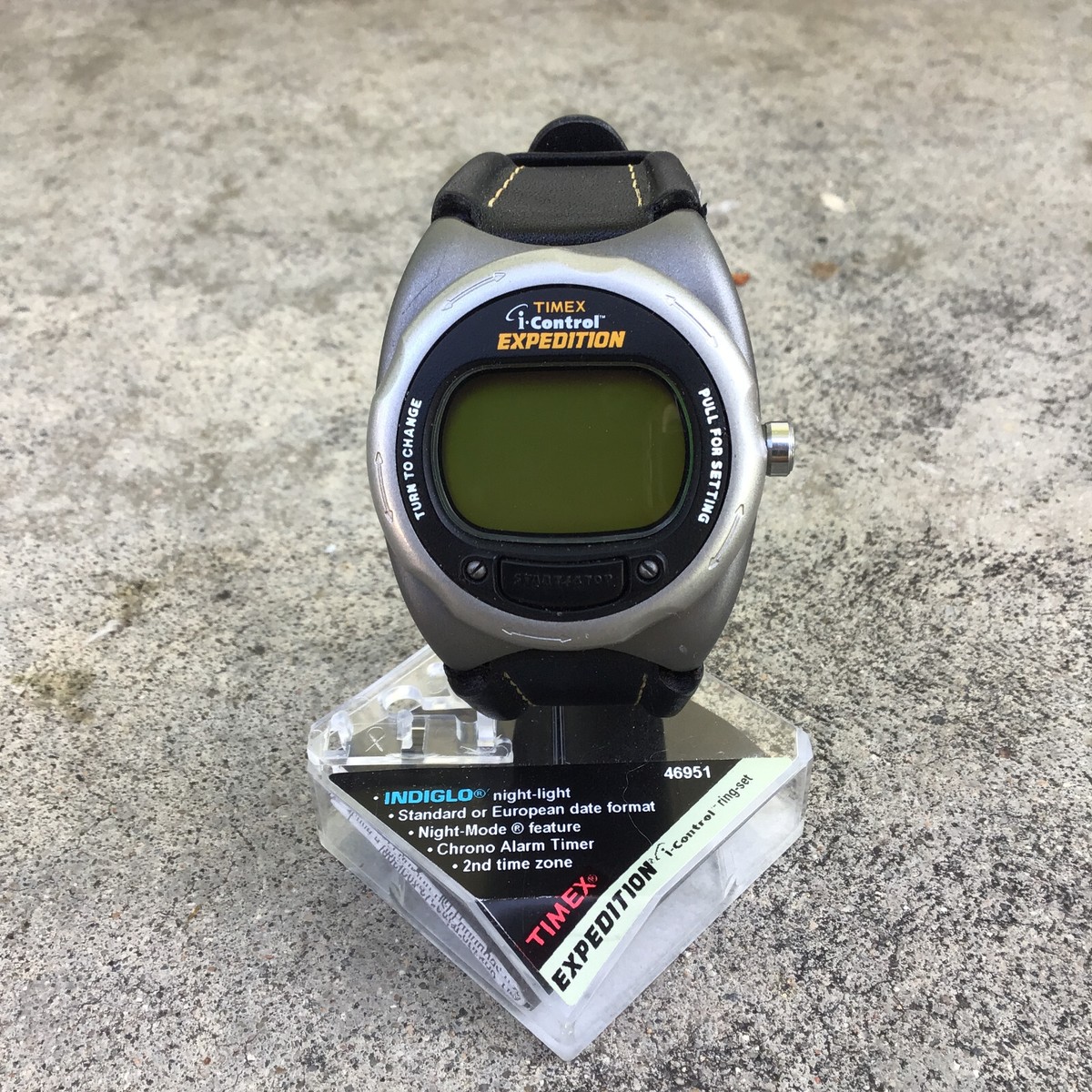 ウォッチ♪ ZZY ZX Motorcycle Watch Silver Tone Black Genuine Leather Band