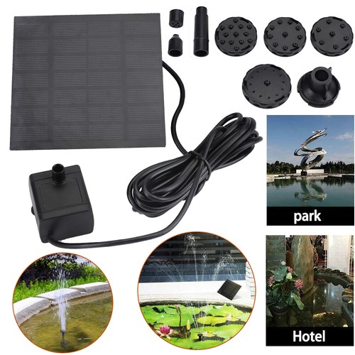Solar Fountain With 6 Fountain Styles For Garden Bird Bath Pond Pool Fish Tank - Picture 9 of 10