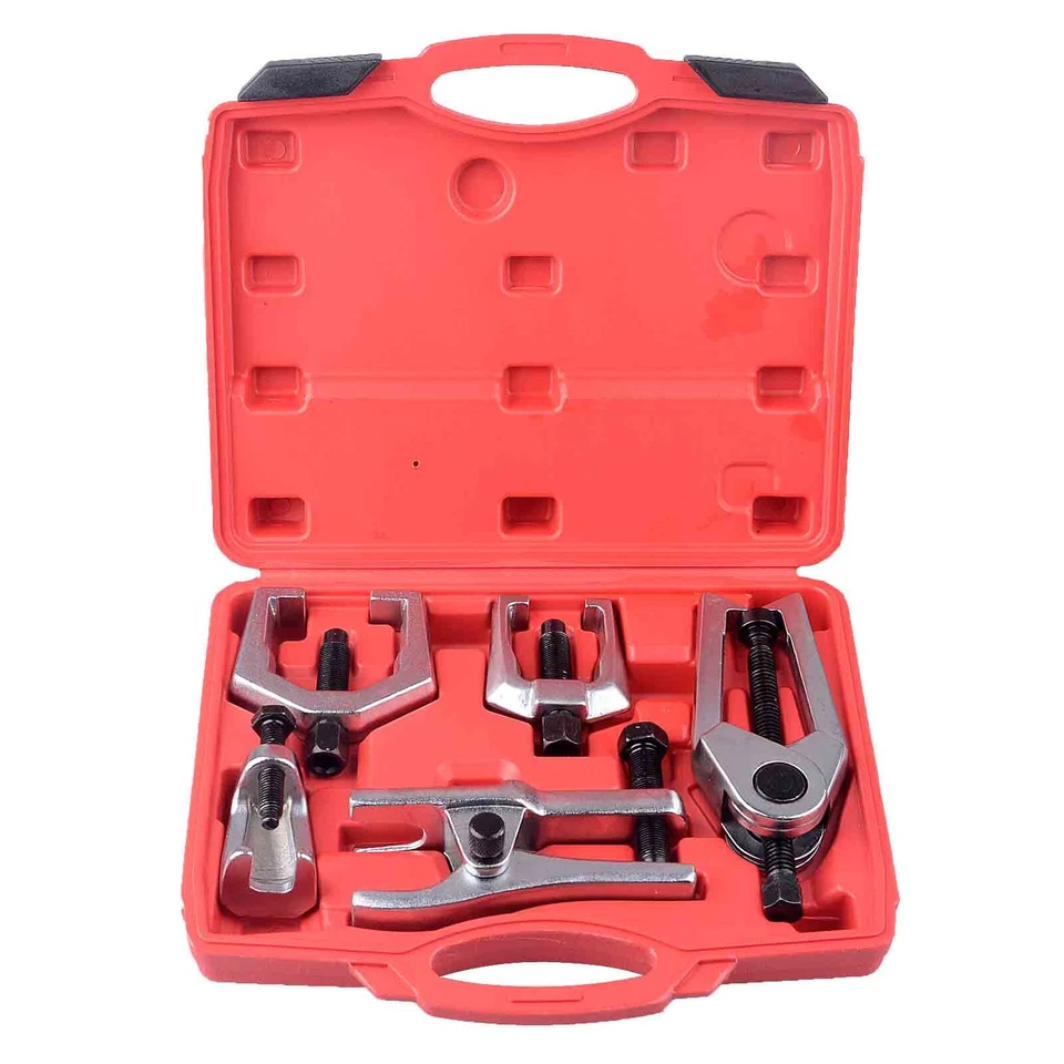 5pcs Front End Service Tool Set Ball Joint Tie Rod Kit Pitman Arm Puller Remover - Image 2 of 4