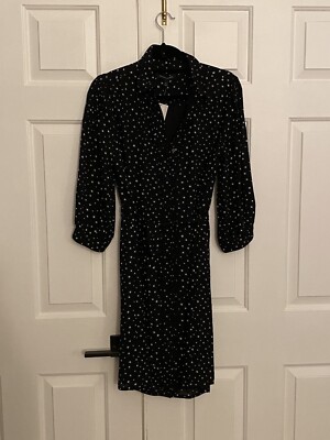 Banana Republic Lightweight Black Shirt Dress | eBay
