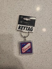 Kansas Jayhawks Acrylic Plastic Keychain Key Tag Custom Made Dangle Est. 1965