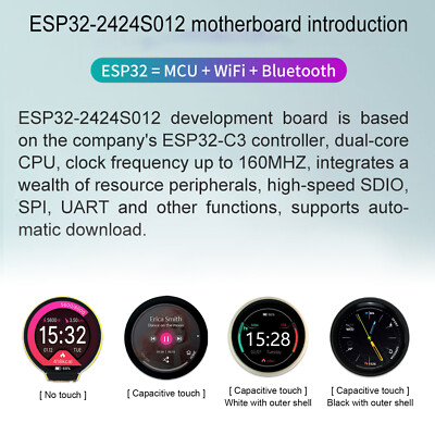 1.28-inch Display ESP32-C3 Development Board Touch Screen Wifi Bluetooth Module