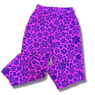 Xhilaration Girls' XL Pink Snowflake Pajama Pants Flame Resistant