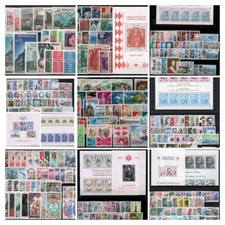 COLLECTION TIMBRES MONACO année complète 1970 A 1980 NEUF**