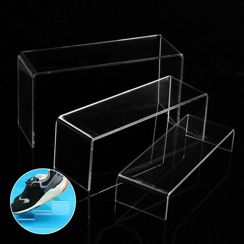 3Pcs Transparent Acrylic Shoes Display Stand Jewellery Rack Organiser AU Stock eBay