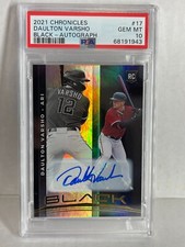 2021 CHRONICLES BLACK  DAULTON VARSHO RC ROOKIE PSA 10 POP 1