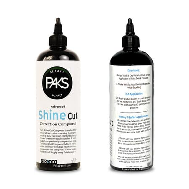 Paks Shine Cut Medium Auto Cutting Compound, 16 Oz Car Swirl Remover