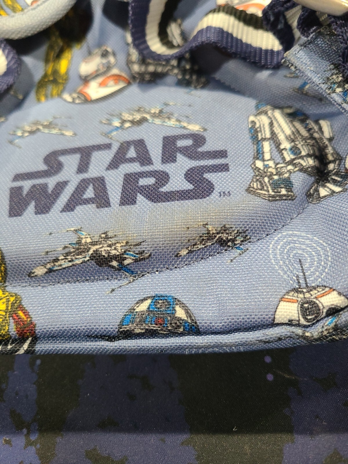 Pottery Barn Kids Star Wars Toddler Back Pack Great Pattern Placement! 