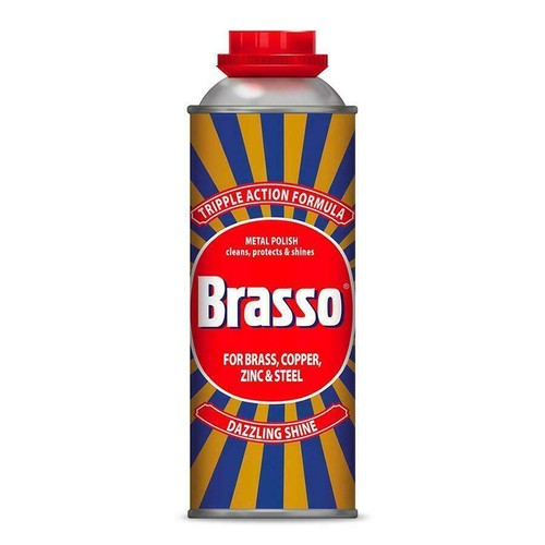 2 Brasso Metal Polish Brass Copper Stainless Steel Liquid Cleaner