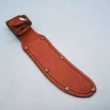 Knife Sheath Only Brown Top Grain Leather Fixed Blade Belt Case Pouch 8.75" x 5"
