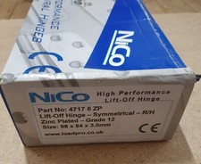 Lift-Off Butt Hinge Hinges Nico Load Pro 4" Symmetrical RH  for Timber Fire Door