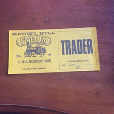 Pass Knowl Hill Steam Rally Trader Pass 1985