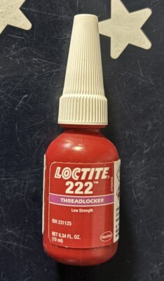 USA Loctite 222 10mL Low Strength Thread Locker   EXP: 10/25     21463 231125